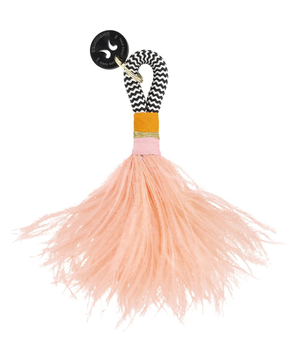 Feather Key Rings-Baby Pink