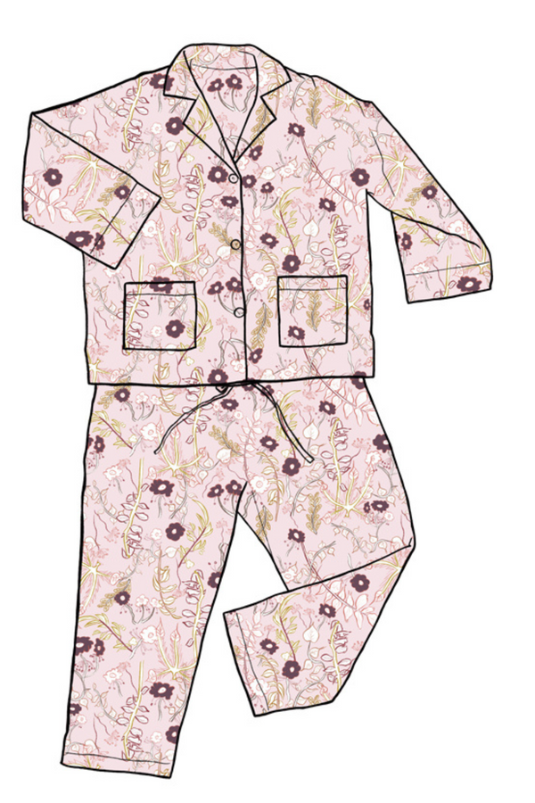 Pink Blooms Pajamas