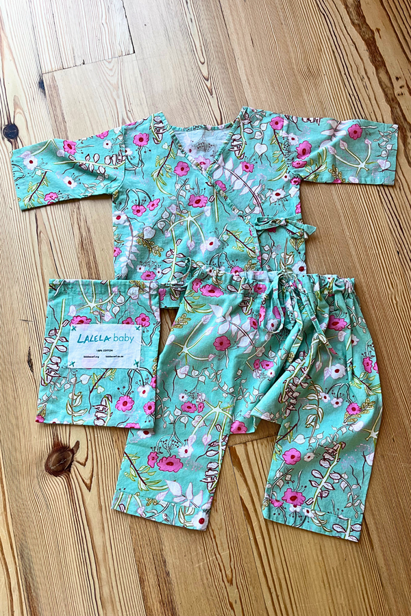 Blooms in Mint Baby Playset