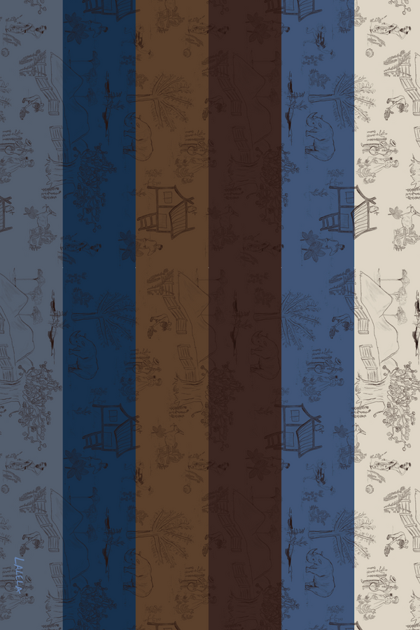 Striped Toile