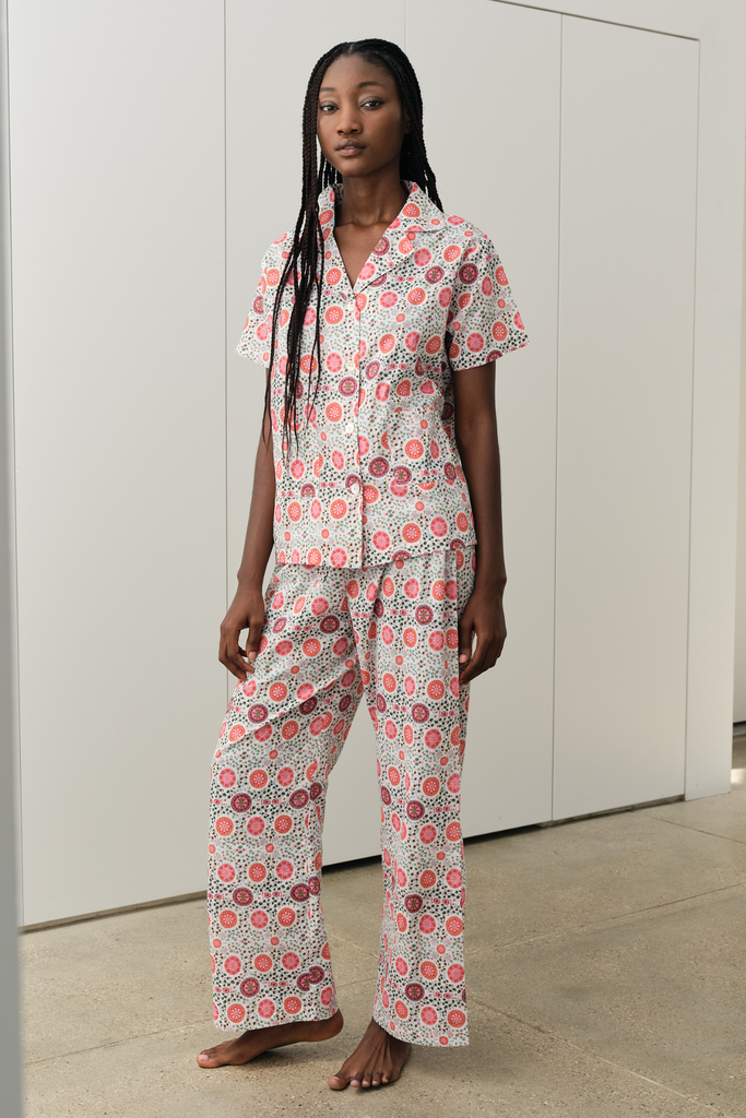 Suzani Pink Pj Short Sleeve