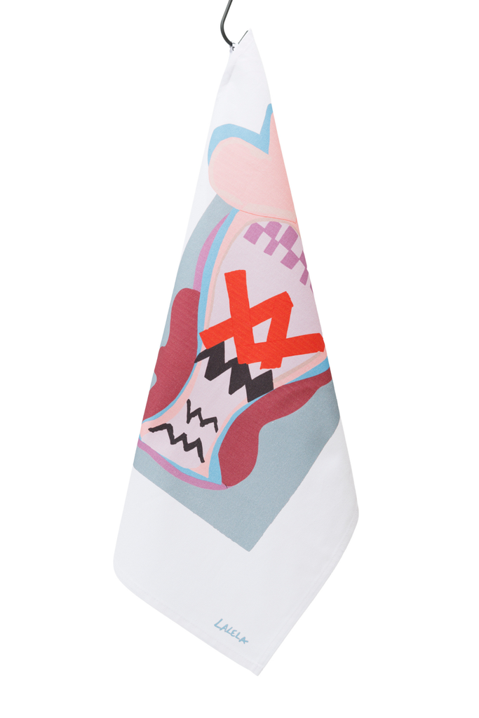 Tea Towel Heart Vase