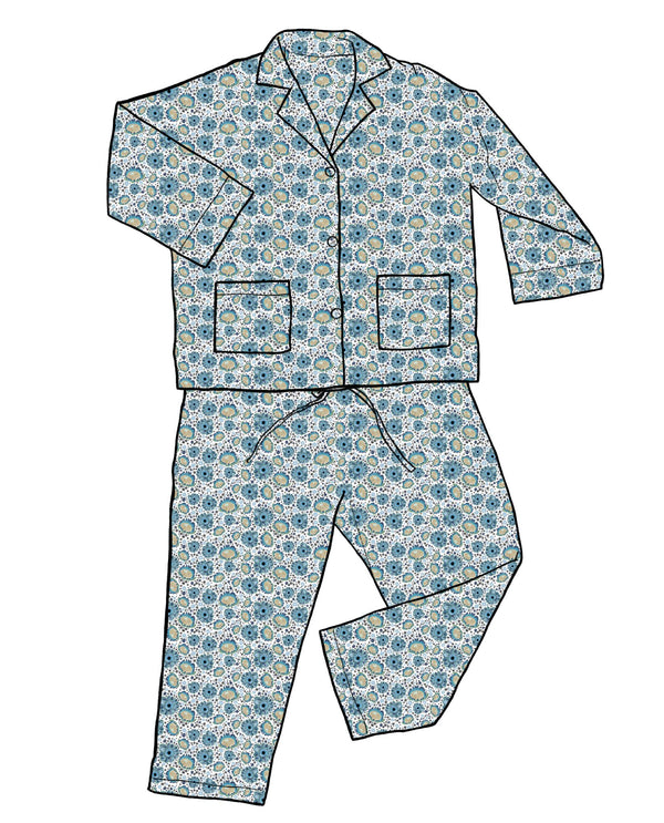 Mary Quant Blue Pyjamas