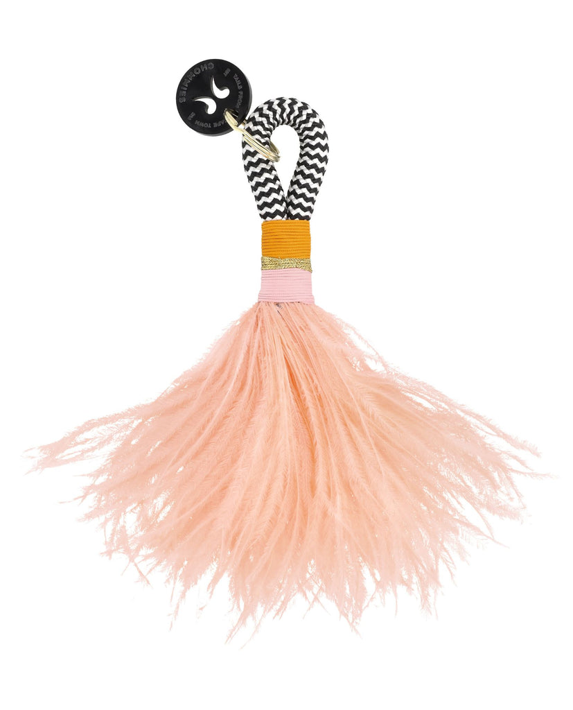 Feather Key Rings-Baby Pink (Nudey)
